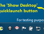 'Show Desktop' quicklaunch button in Windows 7
