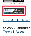 Add twitter counter to a wordpress.com blog – the javascript-less version of twitter counter