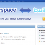 How to sync Twitter and MySpace