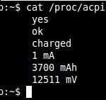 Linux tip: get useful information about your Laptop’s battery health and status