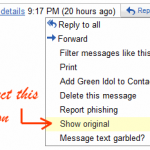 How to see full email headers in GMail?