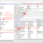 Windows Tip: reduce the wait time before a ‘hanged’ application is closed