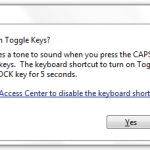 Windows Tip: Turn On Sound For CAPS Lock Warning [NUM Lock & Scroll Lock]