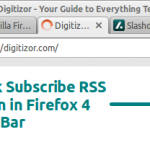 Get Back The Subscribe To RSS Feed Icon in Mozilla Firefox 4 Address Bar