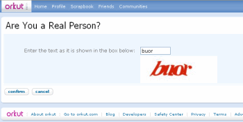"Are You Human" verification