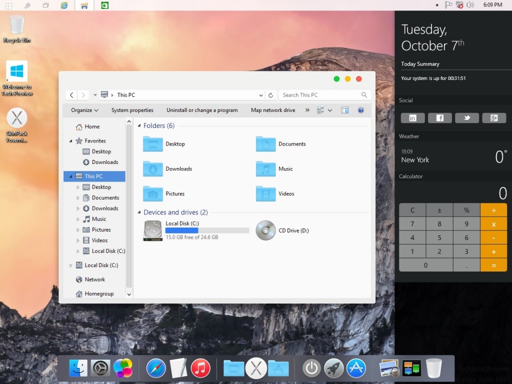 Apple mac theme for windows 7