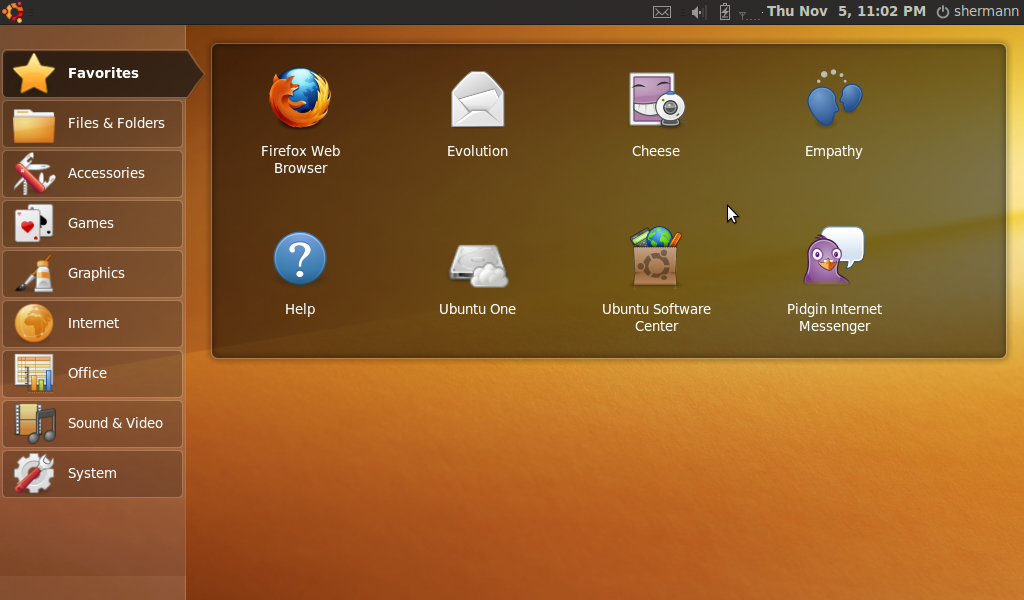 ubuntu karmic netbook remix first start