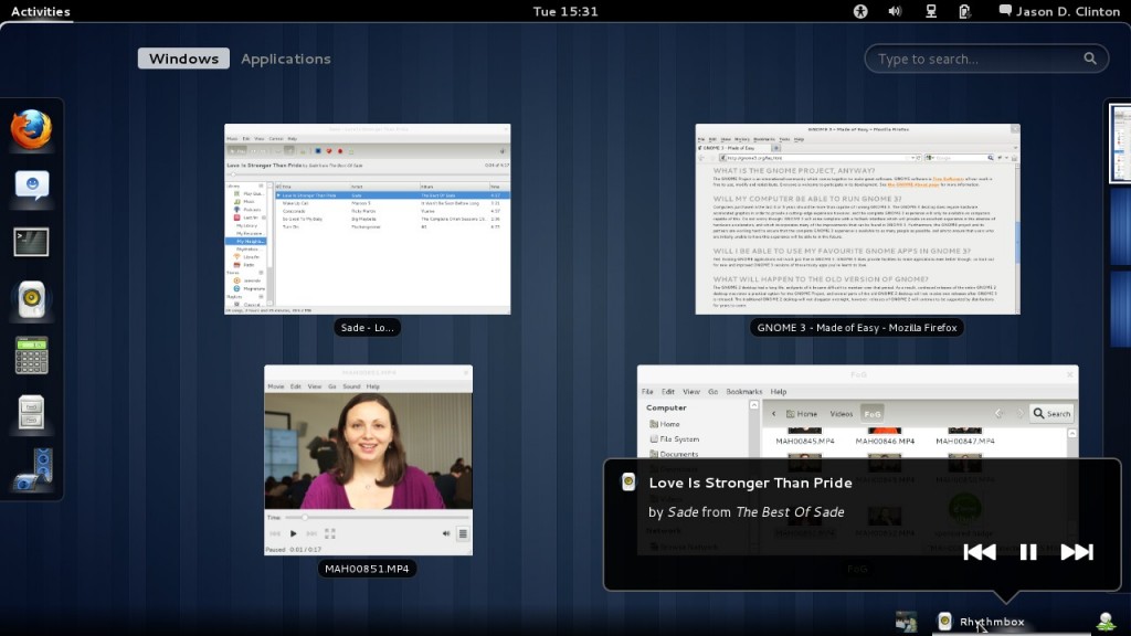 Applets and Dockbar in Gnome 3