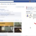 Click the button shown by the red arrow to hide the live-feed sidebar on Facebook