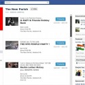 Ticketfly Facebook App on a Band's Facebook Page