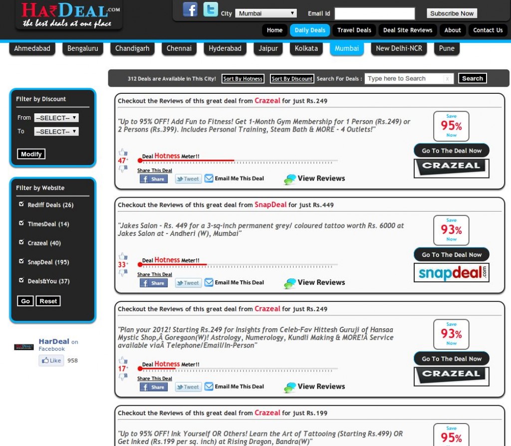 Hardeal.com - Deal aggregator search engine