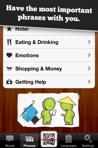 Lingibli Mobile App - Select category of words to learn about
